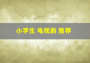 小学生 电视剧 推荐